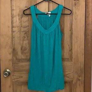 green/teal tunic tank top